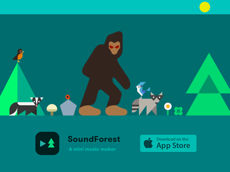 SoundForest: A mini music maker app compose composer forest iphone make maker music song sound soundforest step