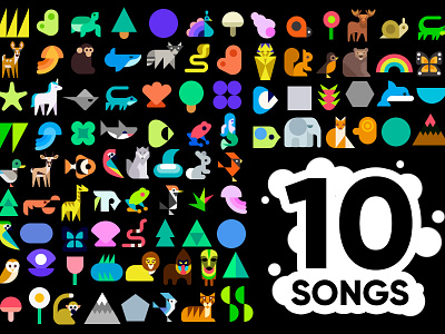 10 SoundForest Songs Promo Art app compose composer forest iphone make maker music sequencer song soundforest step