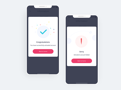 Activation account activation app design detail ui design ui ux