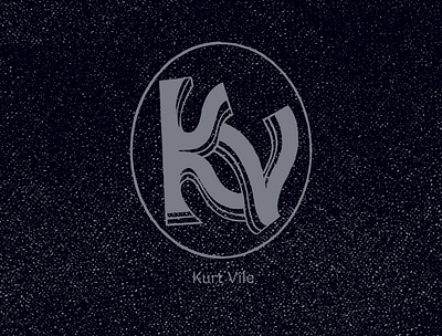 Kurt Vile monogram branding design folk monogram music typography