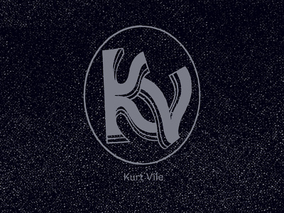 Kurt Vile monogram branding design folk monogram music typography