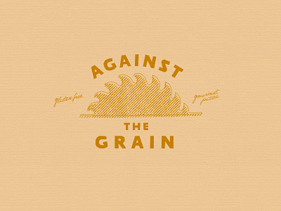 Against the Grain Pizza branding food grain logo pizza sun