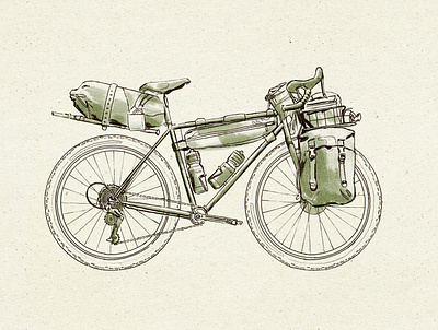 Kona Sutra LTD adventure bike bikeart bikepacking branding design digital illustration outdoor illustration texture