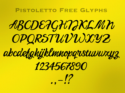 Pistoletto free 1 calligraphy design family font illustration invitation logo script sign signature title type typeface typography webfont