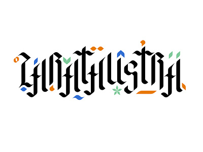 Zarathustra blackletter font fresh gothic symbol typeface