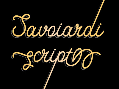 Savoiardi calligraphy display font script sign symbol text title typeface