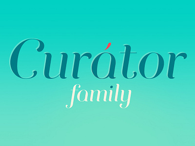 Curator calligraphy family font script typeface webfont