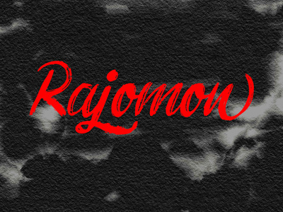 Rajōmon dry brush 2018 signature calligraphy font japon webfont typeface script font