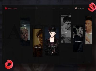 Dazclass_Web branding design ui