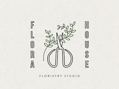 Flora House #1 branding design logo vector