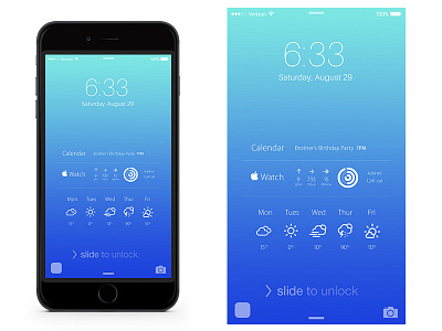 Iphone Lock Screen Concept