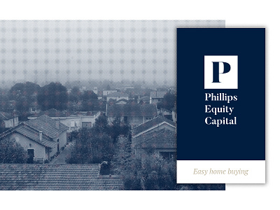 Phillips Equity Capital Branding Experiments branding halftone logo vertical logo