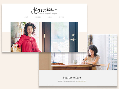 Brooke Sailer Website clean custom wordpress theme light website