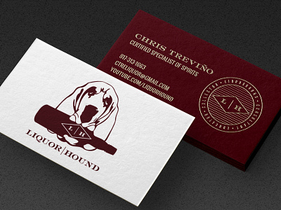 Liquorhound Business Cards business cards liquor spirits