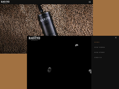 Black Eyed Distilling Co Website custom wordpress theme dark video website