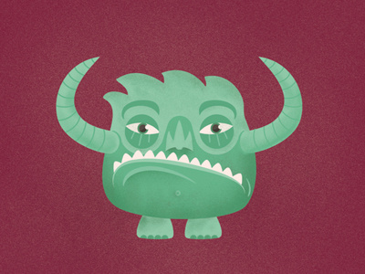 new character 3d character character design character illustration frown grumpy illustration monster rawr sculpture wip