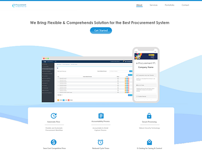 eProcurement Simple Infographics Website