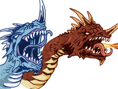 Two Headed Dragon kaiju monster