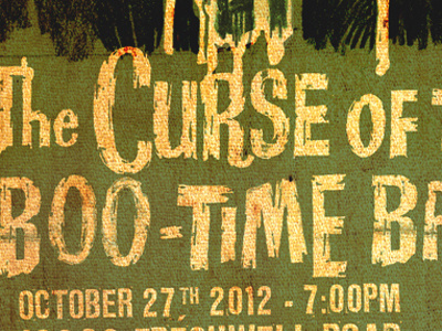 Halloween Invite Type horror typography