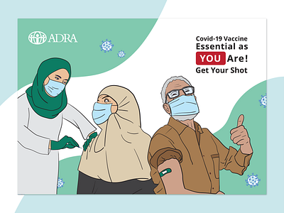 ADRA's Vaccine Campaign - Elders graphic design il illustration vector
