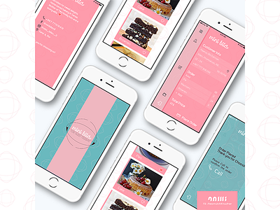 mini bites app brand design identity illustration minibites pastel uiux