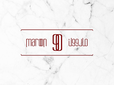 Maroon brand design identity illustration marble maroon