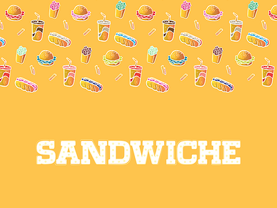 SANDAWICHE brand design food identity illustration logo