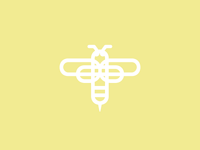 Bee bee brand design fun icon pastel