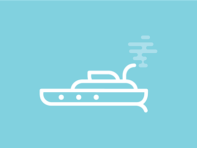 Ship design fun icon lines pastel ship