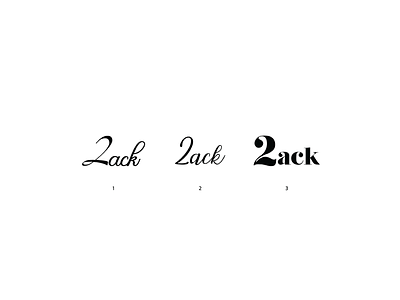 2ack | Lack | 2 bold choices design illustration lack number typo
