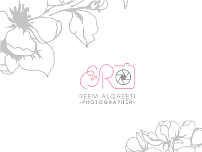 Lens, Photographer Logo arabic brand design identity illustration lens lines logo pastel typography