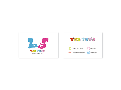 YAZ TOYS | Card brand colorful design identity illustration kids toys typography ui