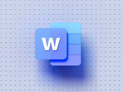 c4d icon word office icon
