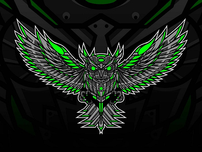 Cyborg Owl cyborg esport esportlogo illustration mascot mascot character mascot design mascot logo mascotlogo owl owl illustration owl logo robot