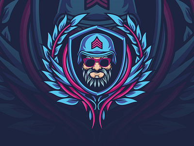 soldier army design esport esportlogo esports esports logo illustration logo mascot character mascot design mascotlogo shield shield logo soldier soldiers war