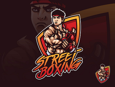 Street Boxing boxing design esport esportlogo fight fighter fighting illustration logo mascot character mascot design mascotlogo muaythai street