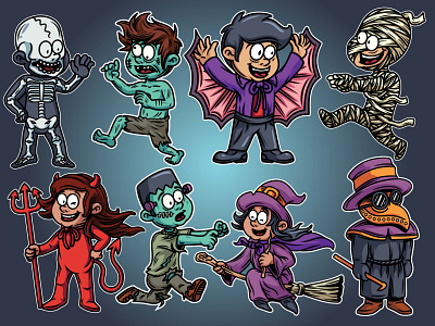 Halloween Character Kids horror