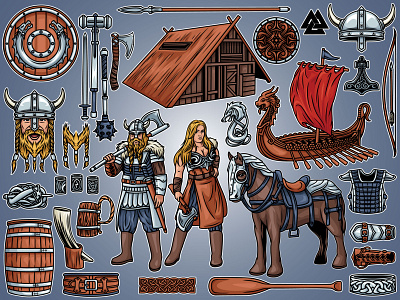 Viking Pack Illustration