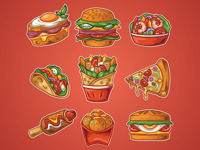 fastfood illustration