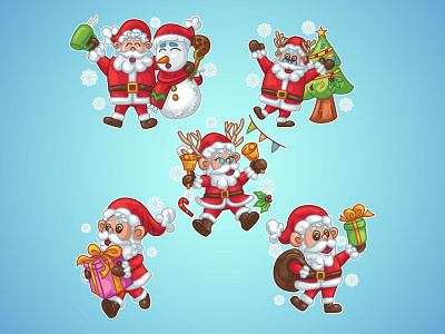 Character-santa clause illustration red