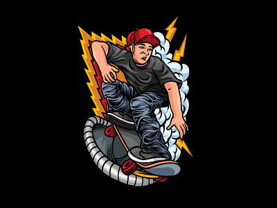 Skateboarder Illustration