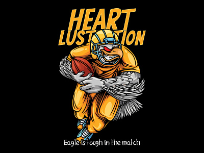 Eagle Mascot American Football Illustration nature