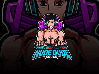 nude dude esport logo artwork esport esport logo esportlogo esports logo icon illustration logo logodesign mascot mascot character mascot design mascotlogo vector