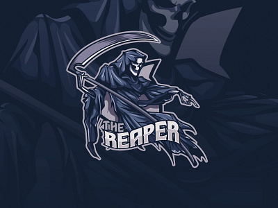 the reaper artwork branding esport esport logo esportlogo illustration logo mascot mascot character mascot design mascotlogo vector