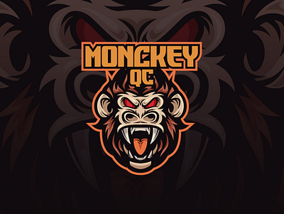 MONCKEY QC esport esportlogo icon illustration logo mascot mascot character mascot design mascot logo mascotlogo