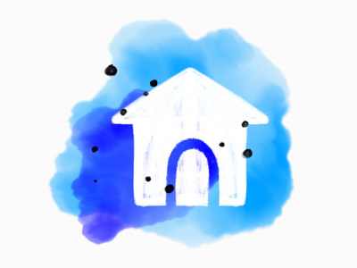 Nest watercolor phone app icon