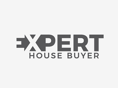 Expert House Buyer Logo mark art direction logo design negative space real estate logo design