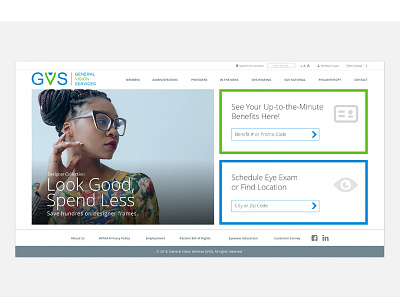GVS Homepage Design art direction branding graphic design webs design website design