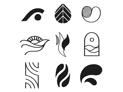 Abstract Icons Illustrations