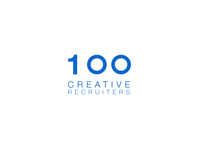 100 Creative Recruiters - Branding blue bold branding business card businesscard design logo modern pattern recruiter